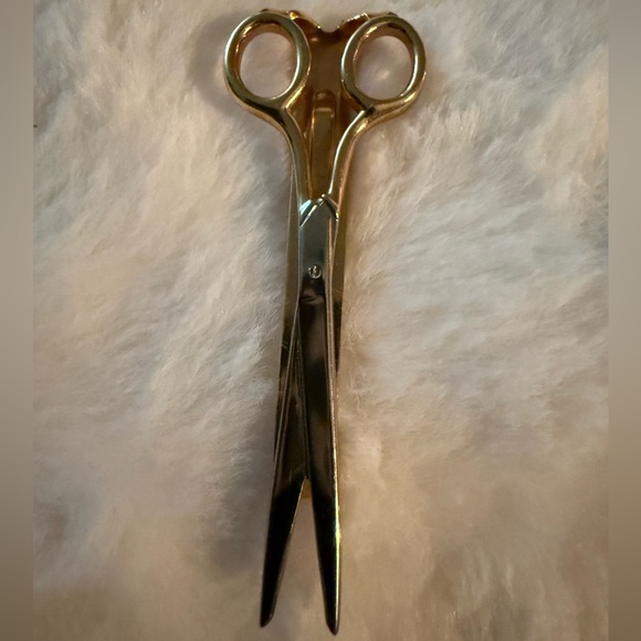 Vintage Swank Tie Bar gold scissors tailor barber gift - Picture 1 of 2